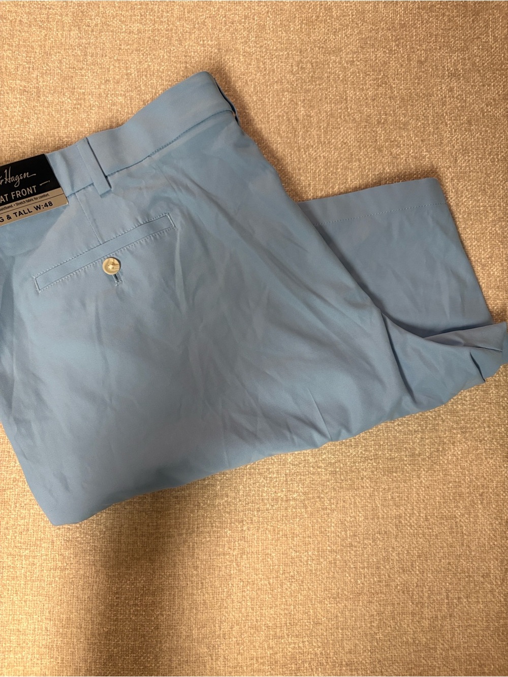 NWT Men's Walter Hagen Big & Tall Light Blue Golf Shorts Size 48